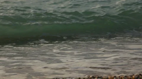 Foamy waves of the sea Stock Footage 1394666