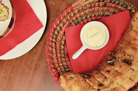 Focaccia Stockfoto's