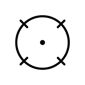 Focal point or focus icon design. Vector Stock Illustration