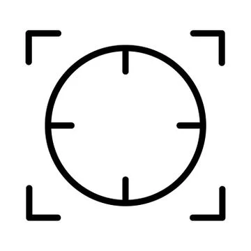 Focal point or focus icon design. Vector 스톡 일러스트