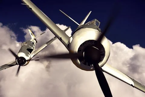 Focke-Wulf 190 Stock Illustration