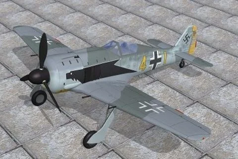 Focke Wulf 190A4 3D Model