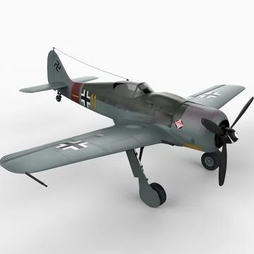 Focke-Wulf Fw 190 ~ 3D Model ~ Download #91500728 | Pond5