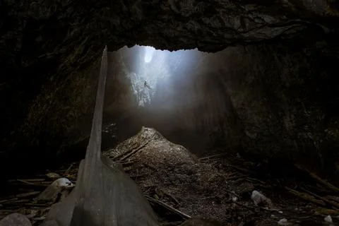 Foculviu cave Stock Photos