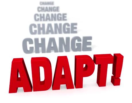 Focus on adapating in the face of change Stock Illustration