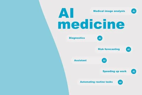 Focus on ai medicine for improving diagnostics and automating routine tasks in イラスト素材
