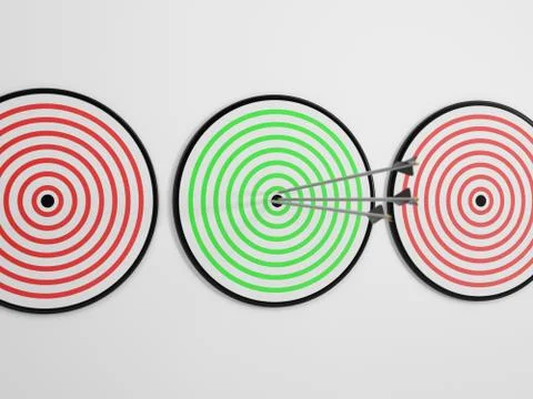 Focus and reach your target Stock Illustration