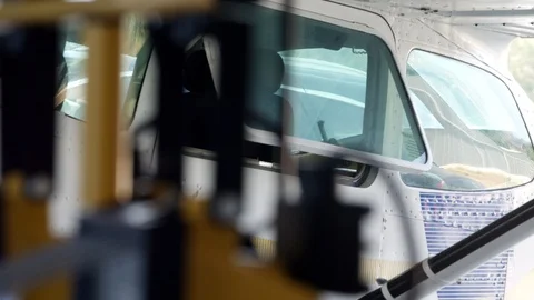 Focus On Background, Transportation, Indoors, Day, Medium Shot, Panning, 10 Stock Footage 95916629