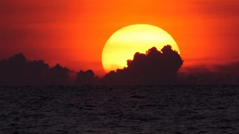 Focus on beautiful sunset Stock-Footage 100171076