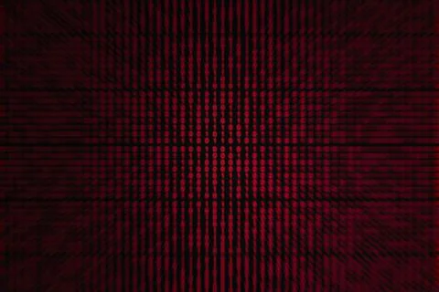 Focus on a binary code Stockillustratie