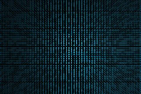 Focus on a binary code 스톡 일러스트