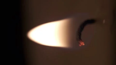 Focus on candle wick vertical Stock Footage 146135652