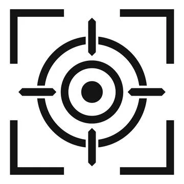 Focus career icon simple vector. Work goal Stock Illustration