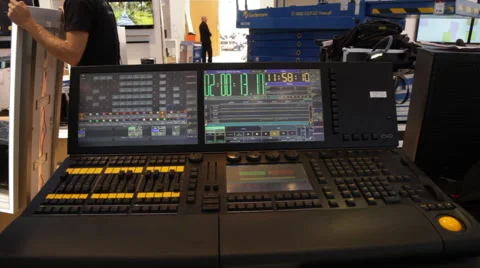 Focus on a console Stock Footage 64126148