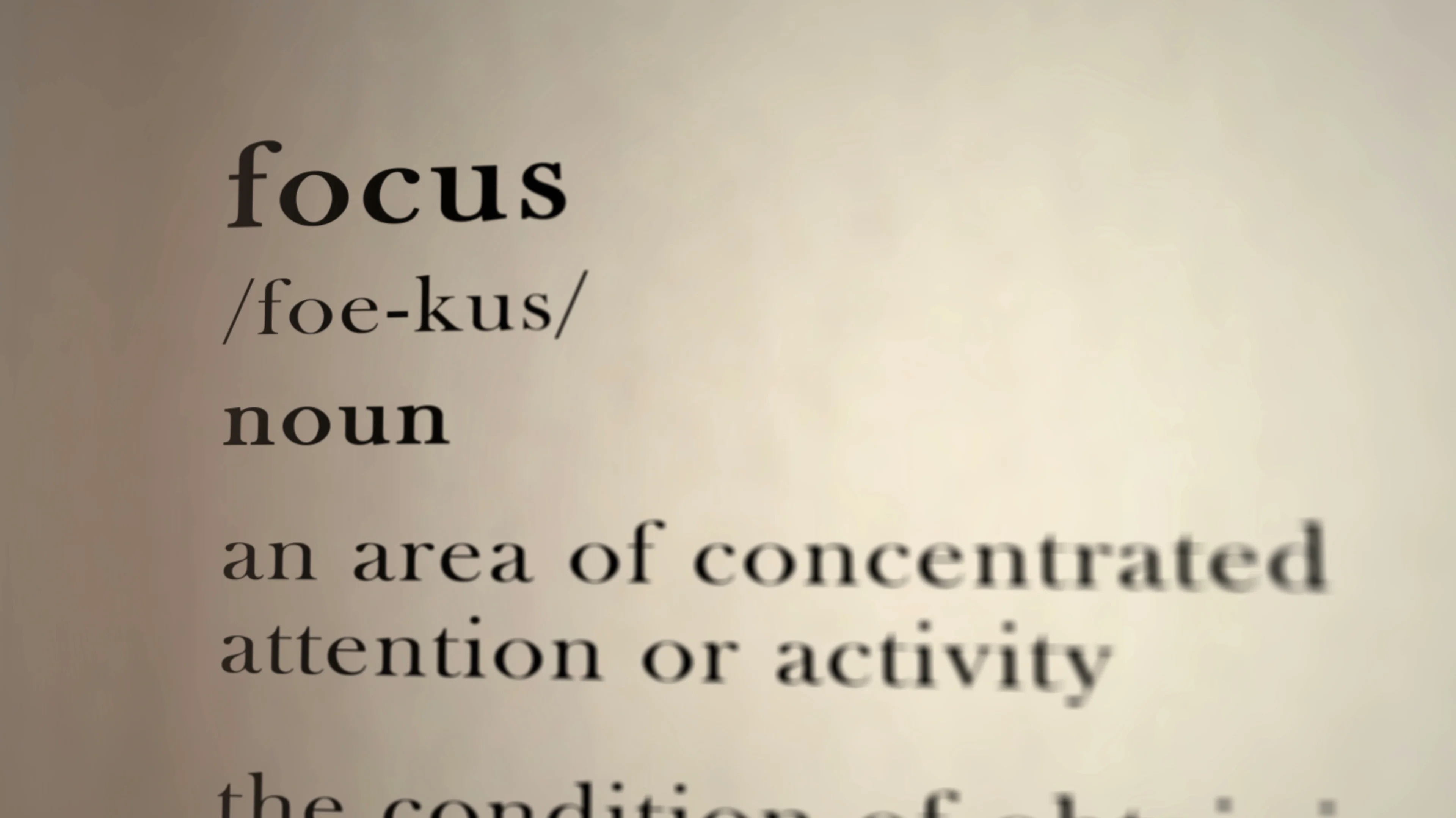 Focus Definition