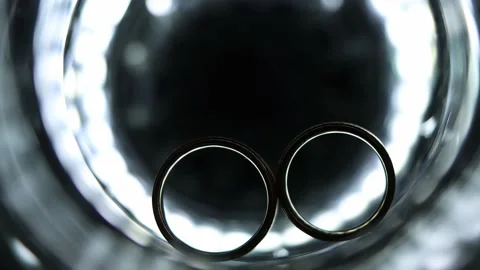 Focus Depth Of Field On Engagement Wedding Rings Stock Footage 169082686
