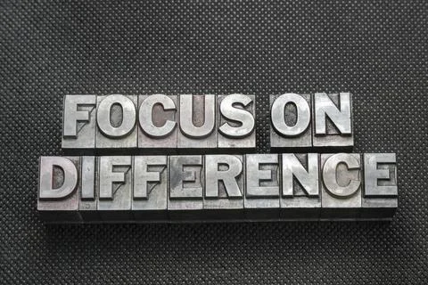 Focus on difference bm Stock Photos