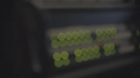 Focus of a digital audio switch board Stock Footage 98763984