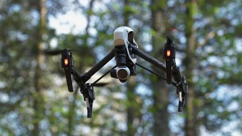 Focus on Drone UAV Flying Stock Footage 75952022