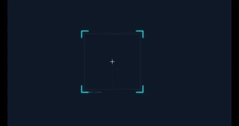 Focus Dynamic Frame Animation Element for Technology Projects Stock Footage 333802803