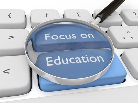 Focus on Education concept 스톡 일러스트