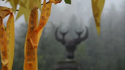 Focus On Fengdu Ghost City Stock Footage 107600764
