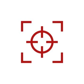 Focus flat icon Stock Illustration