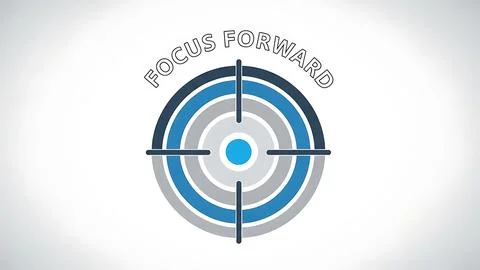 Focus forward Stock Illustration