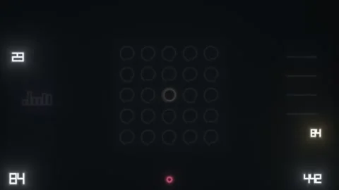 Focus on gaming elements in a dark digital space with Stock Footage 338398144
