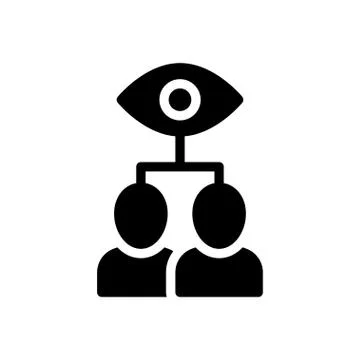 Focus glyph flat icon Stock Illustration