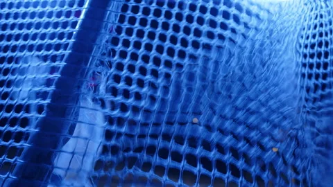 Focus on goal, net sways from impact of puck, Ice hockey player hits an empty Stock-Footage 277251666