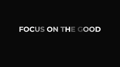 Focus on the good kinetic typography with a positive quote animation appearing Stock Footage 346728307