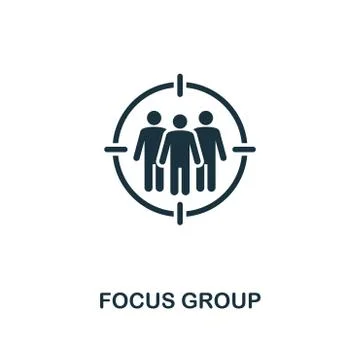 Focus Group icon. Premium style design from advertising icon collection. UI and Stock Illustration