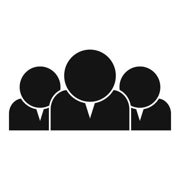 Focus group icon simple vector. Social trust Stock Illustration