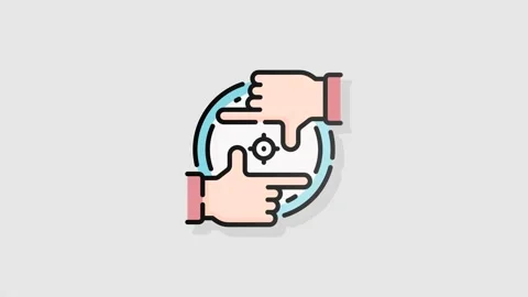 Focus icon animation alpha Stock Footage 157562613