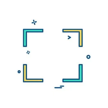 Focus icon design vector Stock Illustration