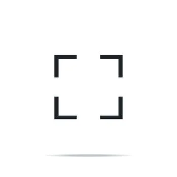 Focus icon eps10 vector eps jpg picture flat app web art Stock Illustration