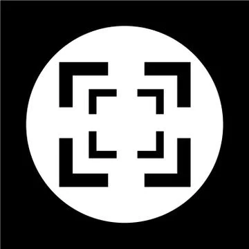Focus icon Illustrazione stock