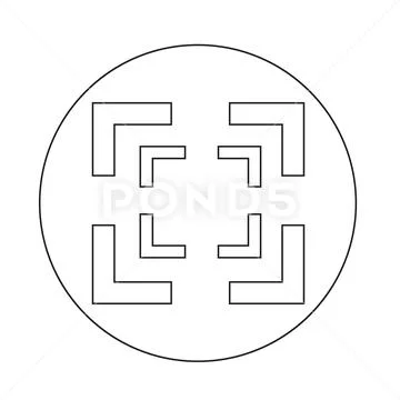 Focus icon Stock Illustration