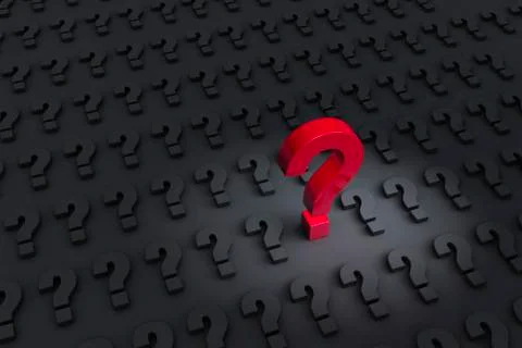 Focus on the important question Stock Illustration