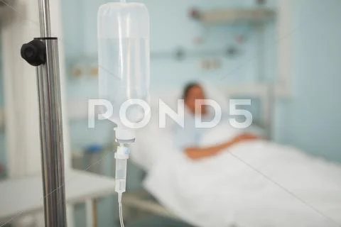 Focus on an intravenous drip Stock Photos