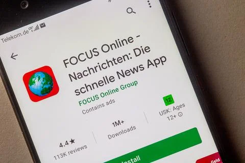 FOCUS - mobile App Stock Photos
