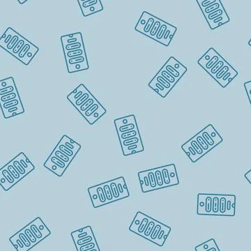 Focus mode smartphone tech engagement line seamless pattern Illustrazione stock