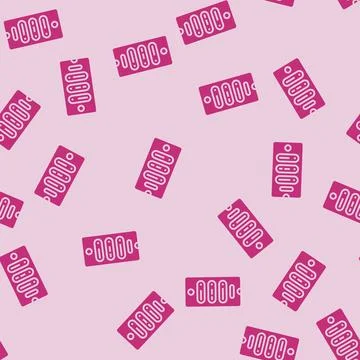 Focus mode smartphone tech engagement glyph seamless pattern Stock Illustration