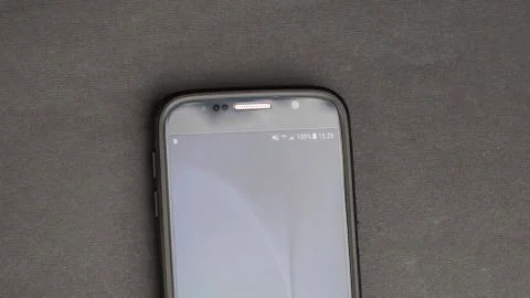 Focus on modern smartphone Stock Photos