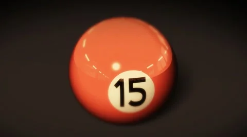 Focus on One Billiards and Countdown  Stock Footage 1998891