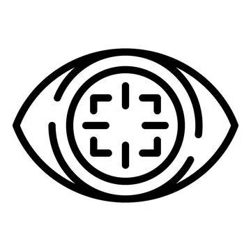 Focus performance icon outline vector. Challenge target Stock Illustration