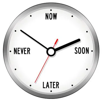 Focus procrastination Illustrazione stock