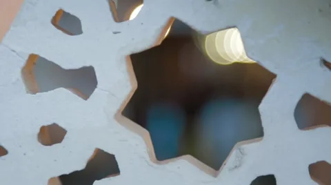 Focus Pull of an aisle insde Souk Mutrah Stock Footage 45842398