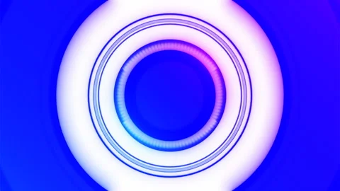 Focus pull and zoom through an abstract camera lens. Motion. Blinking abstract Stock Footage 266762571